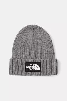 Детская шапка Kids TNF Logo Box Cuffed Beanie The North Face, серый