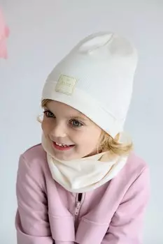 Детская шапка KISSI Jamiks, бежевый