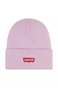 Детская шапка Levi's LAN LEVI'S CORE BATWING BEANIE, розовый