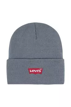 Детская шапка Levi's LAN LEVI'S CORE BATWING BEANIE, серый