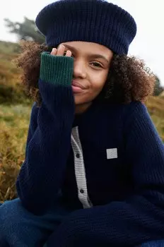 Детская шапка Liewood, темно-синий