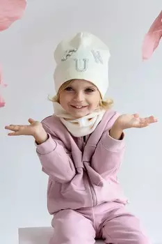 Детская шапка МАДОННА Jamiks, бежевый