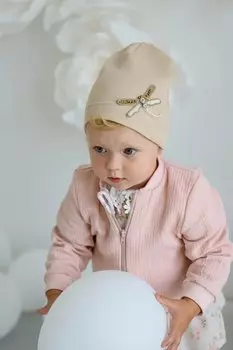 Детская шапка PATTI Jamiks, бежевый