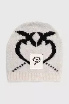 Детская шапка Pinko Up из смесовой шерсти, бежевый