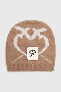 Детская шапка Pinko Up из смесовой шерсти, бежевый