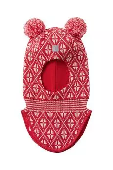 Детская шерстяная балаклава Kuuraan. Reima, красный