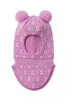 Детская шерстяная балаклава Kuuraan. Reima, розовый