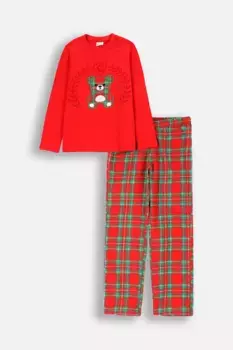 Детская шерстяная пижама Coccodrillo, красный