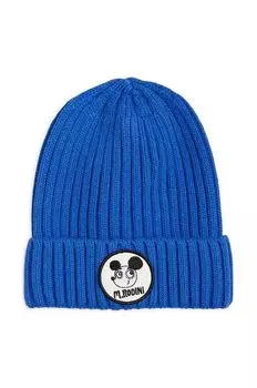 Детская шерстяная шапка Mini Rodini, темно-синий