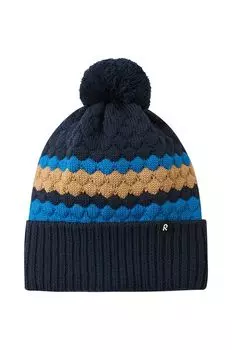 Детская шерстяная шапка Пампула Reima, темно-синий