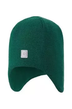 Детская шерстяная шапка Pipopaa Reima, зеленый