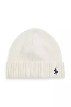 Детская шерстяная шапка Polo Ralph Lauren, бежевый