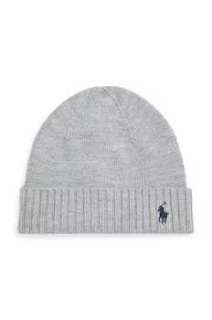Детская шерстяная шапка Polo Ralph Lauren, серый