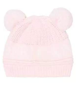 Детская шерстяная шапка с двойным помпоном Canada Goose Kids, цвет soft pink