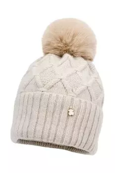 Детская шерстяная шапка СИЛКА. Jamiks, бежевый