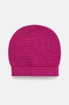 Детская шерстяная шапка United Colors of Benetton, розовый