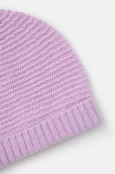Детская шерстяная шапка United Colors of Benetton, фиолетовый