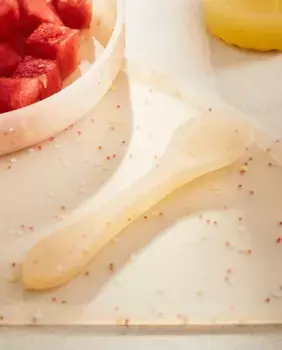 Детская силиконовая ложка Zara Home, персик