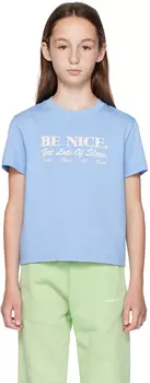 Детская синяя футболка Be Nice Sporty & Rich