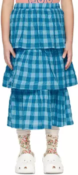 Детская синяя многоуровневая юбка The Campamento