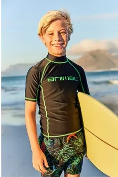 Детская солнцезащитная футболка Kai Animal, черный