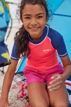 Детская солнцезащитная футболка с короткими рукавами Mountain Warehouse, розовый