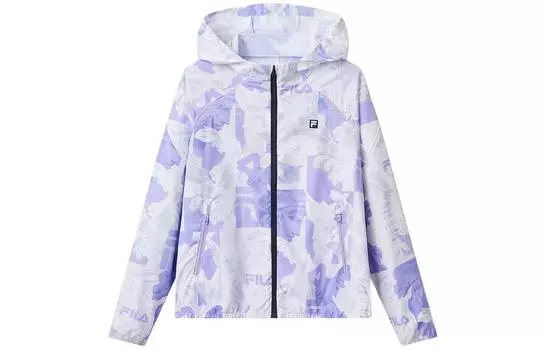 Ветровка FILA, белый/лаванда