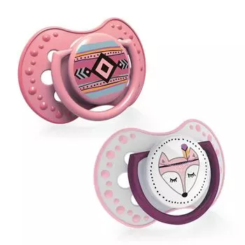 Детская соска Lovi Indian Summer Girl 6-18m, 2 шт