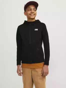Детская спортивная куртка Jack & Jones "JCOAIR SWEAT ZIP HOOD NOOS JNR" Jack & Jones Junior, черный