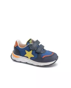 Детская спортивная обувь из кожи темно-синего цвета Pablosky
