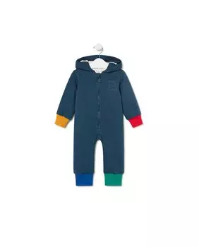 Детская спортивная толстовка с разноцветным логотипом Tous, темно-синий