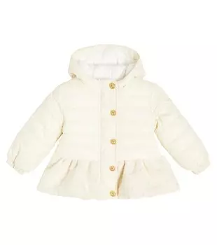Детская стеганая куртка Balmain Kids, белый