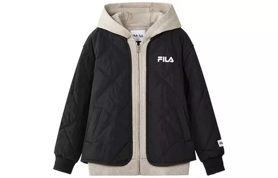 Детская стеганая куртка FILA, цвет Black