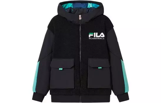 Детская стеганая куртка FILA, цвет Navy