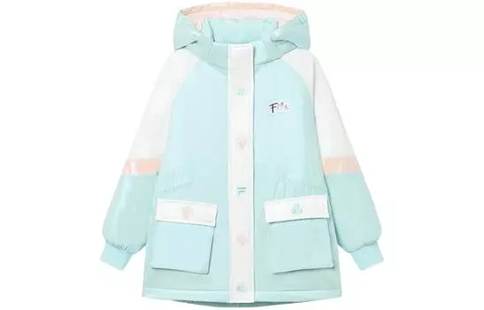 Детская стеганая куртка FILA, цвет Sky Island Blue