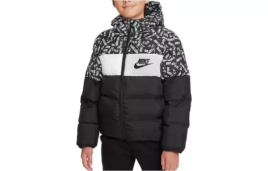 Детская стеганая куртка Nike, цвет Black