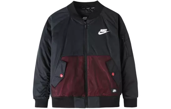 Детская стеганая куртка Nike, цвет Black