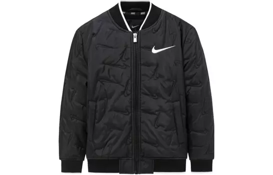 Детская стеганая куртка Nike, цвет черный