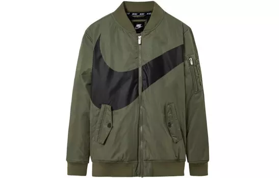 Детская стеганая куртка Nike, цвет Greyish Oliver