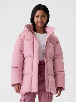 Детская стеганая непромокаемая куртка Gap, розовый