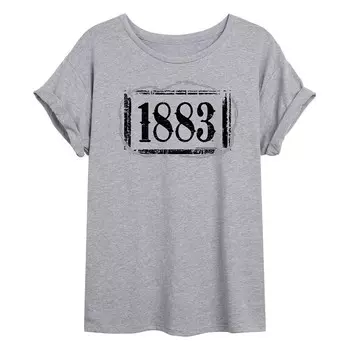 Детская струящаяся футболка 1883 с колючим логотипом Licensed Character, серый