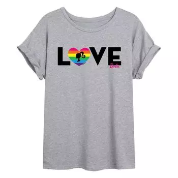 Детская струящаяся футболка Barbie "Love" Pride Licensed Character