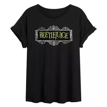 Детская струящаяся футболка Beetlejuice Licensed Character, черный