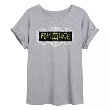 Детская струящаяся футболка Beetlejuice Licensed Character, серый