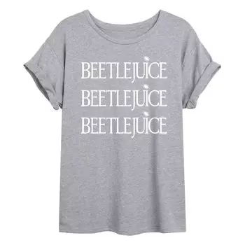Детская струящаяся футболка Beetlejuice Licensed Character, серый