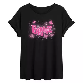Детская струящаяся футболка Bratz Y2K с логотипом Butterfly Licensed Character