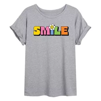 Детская струящаяся футболка Colorful Smile Licensed Character, серый