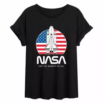 Детская струящаяся футболка NASA с флагом США Licensed Character