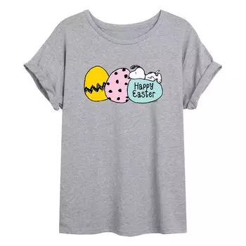 Детская струящаяся футболка Peanuts Happy Пасха Licensed Character