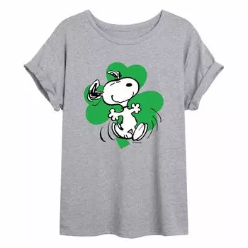 Детская струящаяся футболка Peanuts Shamrock Licensed Character